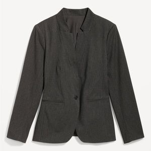 NWOT Old Navy Women’s Heathered Twill Notch Collar Pixie Blazer size LP